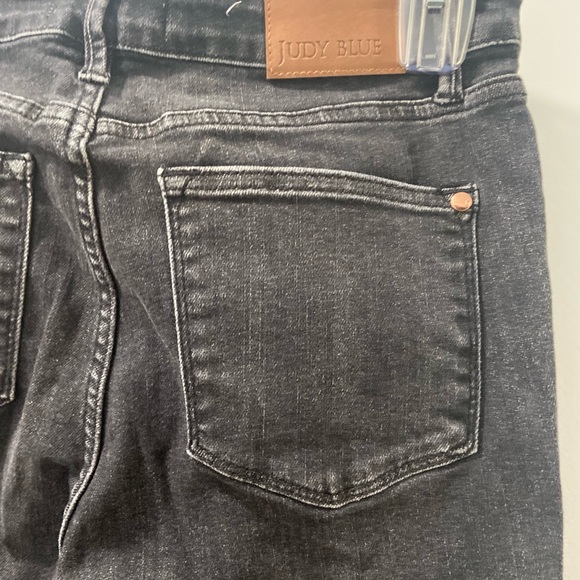 Judy Blue straight leg black denim Jean women's size 11/30 EUC size 11 size 30 - Picture 12 of 15